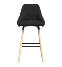 Tabouret de bar Noir Tissu