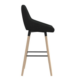 Tabouret de bar Noir Tissu