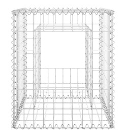 Poteau à panier de gabion 50x50x60 cm Fer