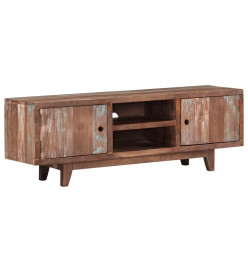 Meuble TV Bois d'acacia massif Vintage 118 x 30 x 40 cm