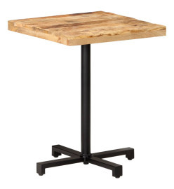 Table de bistro Carrée 60x60x75 cm Bois de manguier brut