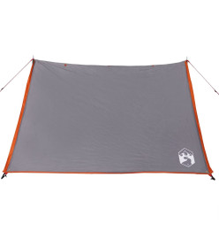 Tente de camping 2 personnes gris et orange imperméable