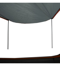 Tente de camping 2 personnes gris et orange imperméable