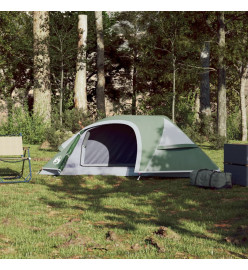 Tente de camping à dôme 1 personne vert imperméable