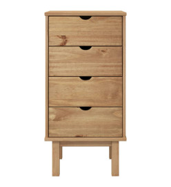 Commode OTTA 46x39,5x90 cm Bois de pin massif