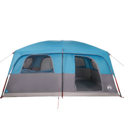 Tente de cabine familiale 10 personnes bleu imperméable