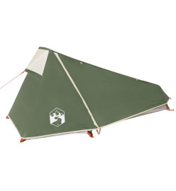 Tente de camping tunnel 1 personne vert imperméable