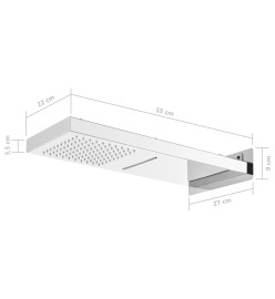 Pomme de douche murale Acier inoxydable 201 Argenté