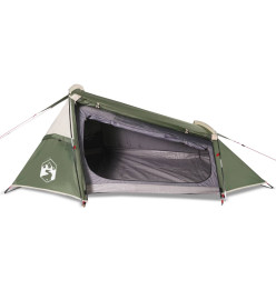 Tente de camping tunnel 2 personnes vert imperméable