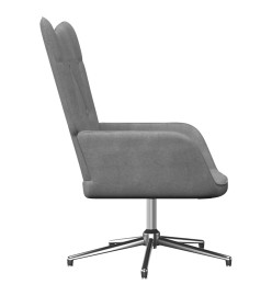 Chaise de relaxation Gris foncé Tissu