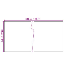 Paravent de balcon anthracite 300x80 cm résine tressée