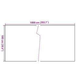 Paravent de balcon anthracite 1000x100 cm résine tressée