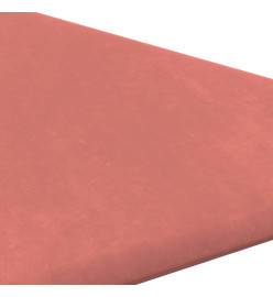 Panneaux muraux 12 pcs Rose 30x30 cm Velours 0,54 m²