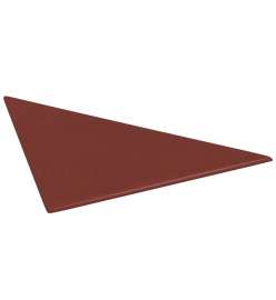 Panneaux muraux 12pcs Rouge bordeaux 30x30 cm Similicuir 0,54m²