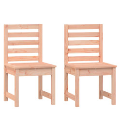 Chaises de jardin 2 pcs 40,5x48x91,5 cm bois massif de douglas