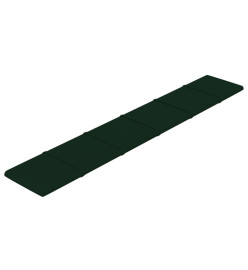 Panneaux muraux 12 pcs Vert foncé 90x15 cm Velours 1,62 m²