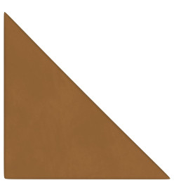 Panneaux muraux 12 pcs Marron 30x30 cm Velours 0,54 m²