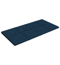 Panneaux muraux 12 pcs Bleu 60x30 cm Velours 2,16 m²