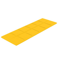 Panneaux muraux 12 pcs Jaune 90x30 cm Velours 3,24 m²