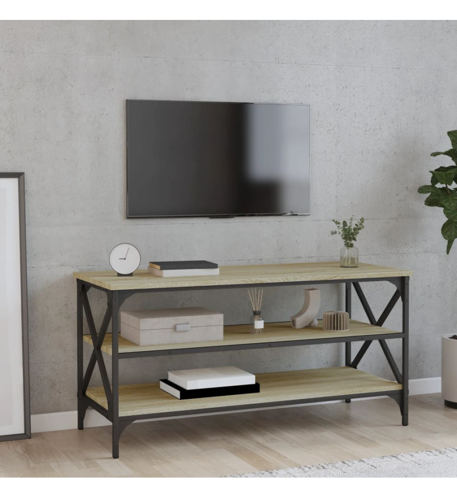 Meuble TV Chêne sonoma 100x40x50 cm Bois d'ingénierie