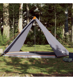 Tente familiale tipi 8 personnes gris et orange imperméable