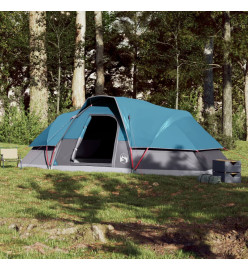 Tente familiale à dôme 9 personnes bleu imperméable