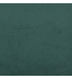 Lit avec matelas vert foncé 120x200 cm velours