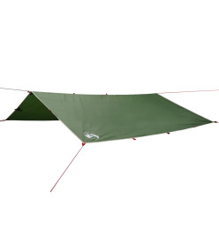 Bâche de camping vert 360x294 cm imperméable