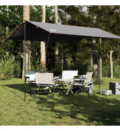 Bâche de camping gris et orange 360x294 cm imperméable