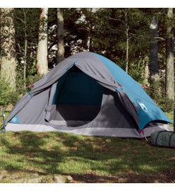 Tente de camping à dôme 2 personnes bleu imperméable