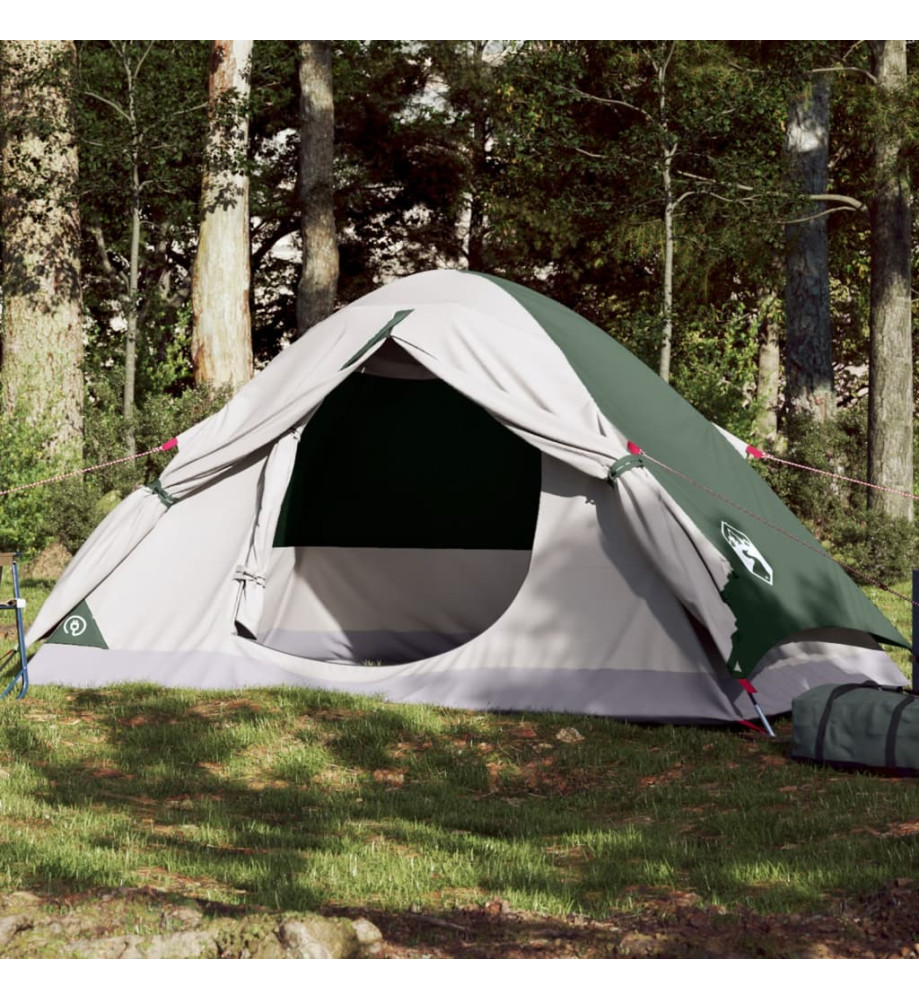 Tente de camping à dôme 4 personne vert imperméable