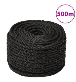Corde de travail Noir 12 mm 500 m polypropylène