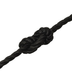 Corde de travail Noir 12 mm 500 m polypropylène