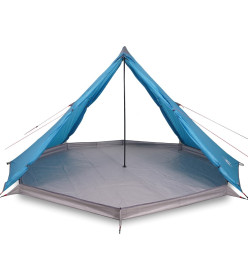 Tente familiale tipi 8 personnes bleu imperméable