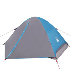 Tente de camping à dôme 4 personnes bleu imperméable