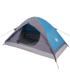 Tente de camping à dôme 4 personnes bleu imperméable