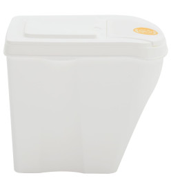 Poubelles à ordures empilables 3 pcs Blanc 75 L Polypropylène