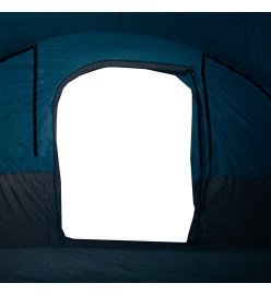 Tente de camping tunnel 7 personnes bleu imperméable