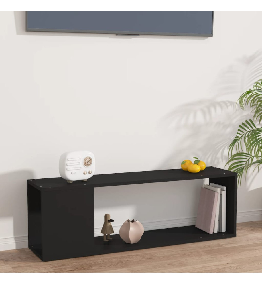 Meuble TV Noir 100x24x32 cm Aggloméré Meuble TV Noir 100x24x32 cm Aggloméré