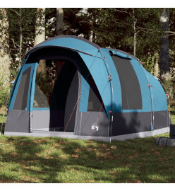 Tente de camping tunnel 3 personnes bleu imperméable