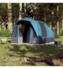 Tente de camping tunnel 3 personnes bleu imperméable