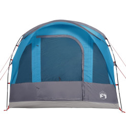 Tente de camping tunnel 3 personnes bleu imperméable