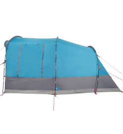 Tente de camping tunnel 3 personnes bleu imperméable