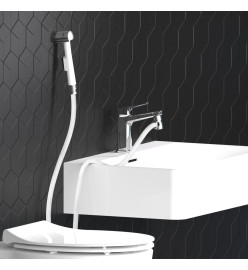 EISL Douchette aux mains de lavabo avec support mural et tuyau Blanc