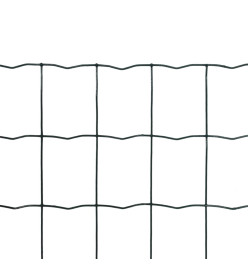 Clôture euro Acier 25 x 0,8 m Vert
