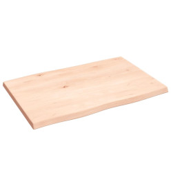 Dessus de table bois chêne massif non traité bordure assortie