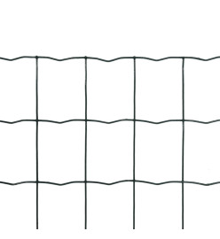 Clôture Euro Acier 10 x 1,7 m Vert