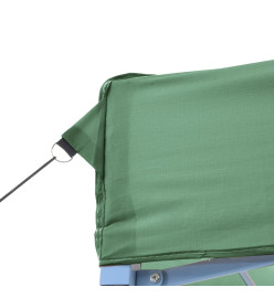 Tente de réception pliable escamotable 3 parois latérales vert