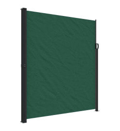 Auvent latéral rétractable vert foncé 220x600 cm