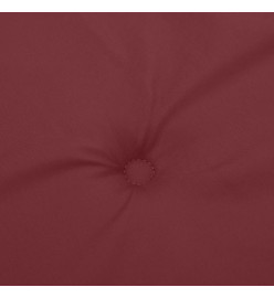 Coussins de chaise dossier bas lot de 2 rouge bordeaux mélangé